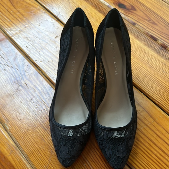 Black Mesh High Heels. Kelly and Katie - Picture 5 of 5